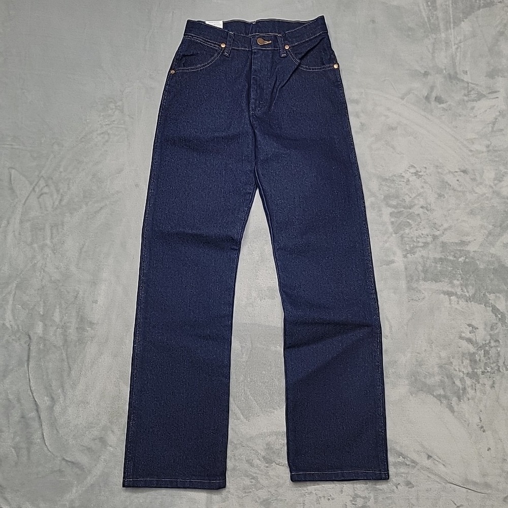 Wrangler Jeans Boys 14 Slim Blue Cowboy Cut Active Flex Pro Rodeo Adjustable